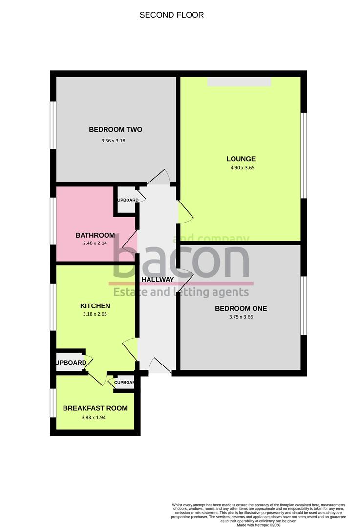 Floor Plan | Flat - Purpose Built | Meadway Court, Worthing, BN13 | For Sale